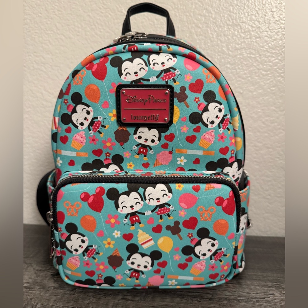 Disney Loungefly Backpack- Mickey and Minnie Parks Food